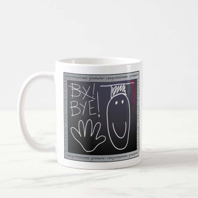 Congratulations Graduate Classic White Coffee Mug (Left)