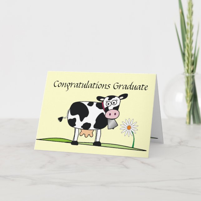Congratulations Graduate-Cow Card (Front)