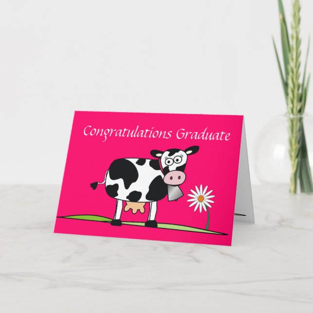 Congratulations Graduate-Cow Card (Front)