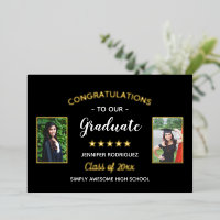 Congratulations Graduate Custom 2 Photo Graduation