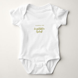 Congratulations graduate golden name class 20XX si Baby Bodysuit
