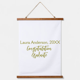Congratulations graduate golden name class 20XX si Hanging Tapestry