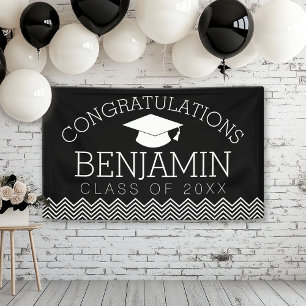 Congratulations Graduate Graduation CAN EDIT COLOR Banner