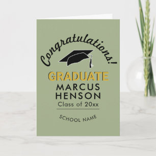 Congratulations Graduate Graduation Cap Card