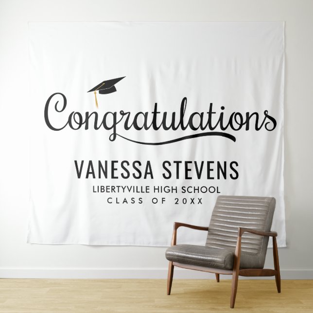 Congratulations Graduate Graduation  Tapestry (In Situ (Horizontal))