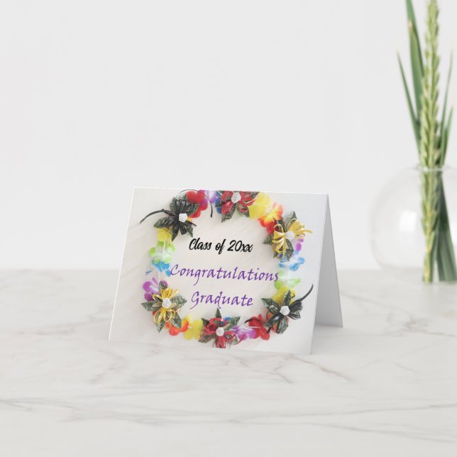 Congratulations Graduate - Money Lei Design card (Front)