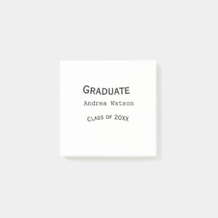 Congratulations graduate name class of 20XX type w Post-it Notes