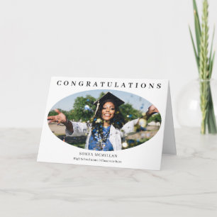 Congratulations Graduate Oval Photo Graduation Card