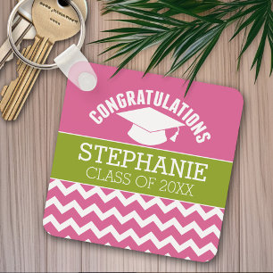 Congratulations Graduate - Personalised Graduation Key Ring