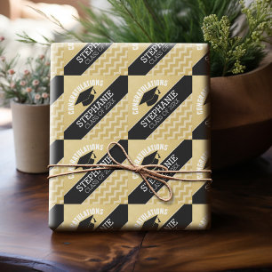 Congratulations Graduate - Personalised Graduation Wrapping Paper