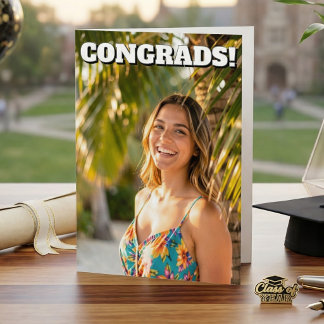 Congratulations Graduate! Photo and Poem Card