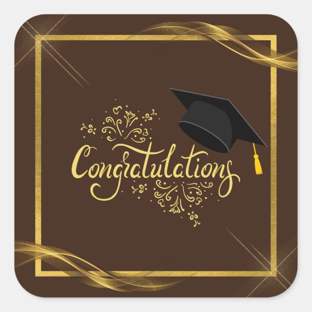 Congratulations Graduate Sticker (Front)
