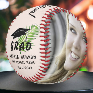 Congratulations Graduate Tropical Leaf Photo  Softball