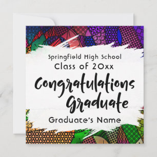 "Congratulations Graduate" Typography Announcement
