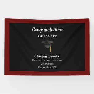 Congratulations Graduate With Cap Banner