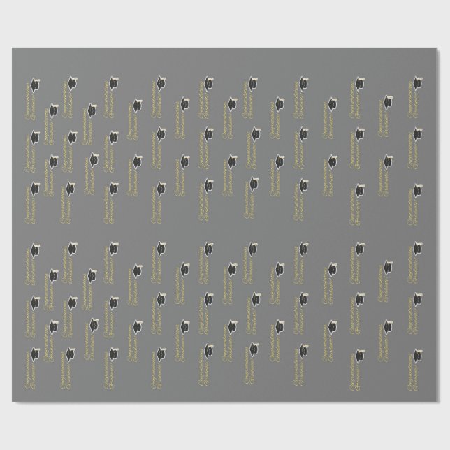 Congratulations Graduate Wrapping Paper (Flat)
