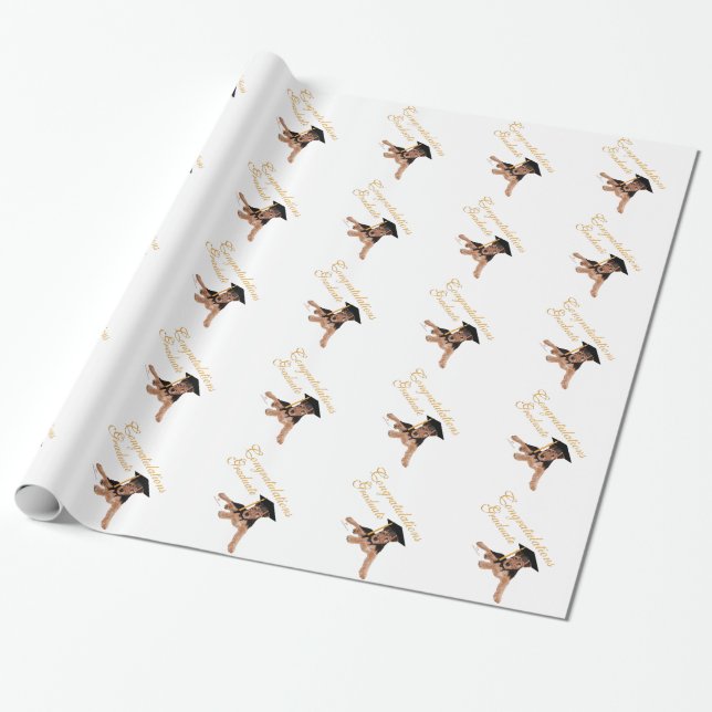 Congratulations Graduate Wrapping Paper (Unrolled)