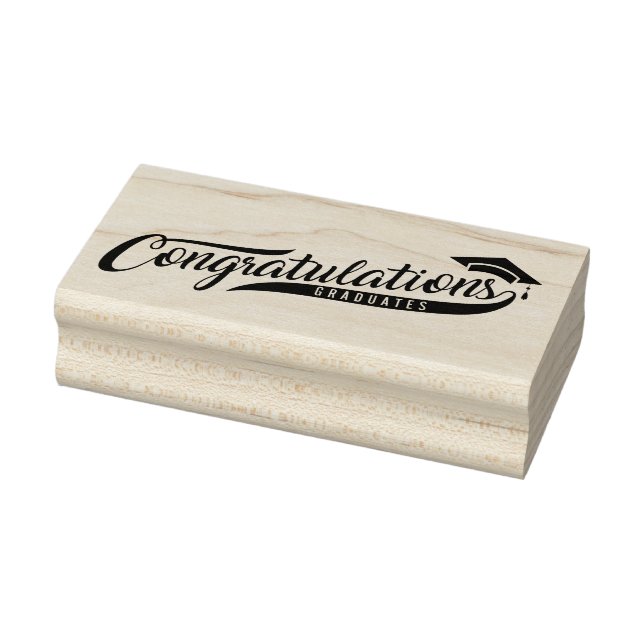 Congratulations Graduates Rubber Stamp (Stamp)
