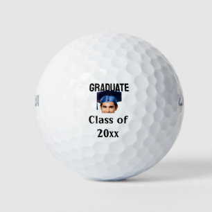 Congratulations graduation add name year text golf balls
