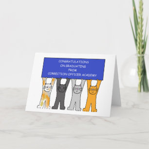 Congratulations Graduation as Correction Officer Card