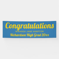 Congratulations Graduation Blue and Gold