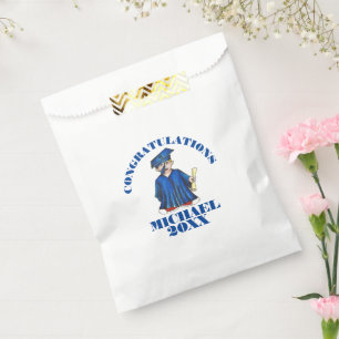 Congratulations Graduation Boy Graduate Cap Gown Favour Bags