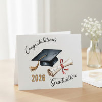 Congratulations Graduation Cap Diploma Class Year 