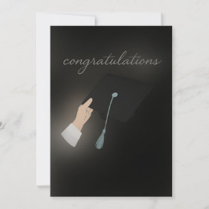 Congratulations Graduation Card – Black & Elegant