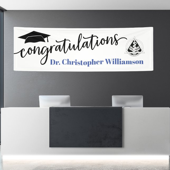 Congratulations Graduation  Doctor Dentistry Banner (Congratulations Dentist - Doctor Graduation Banner)