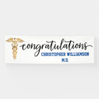 Congratulations Graduation Gold Medical Doctor