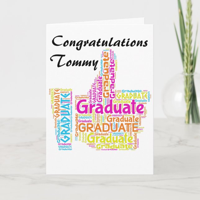 Congratulations Graduation Greeting Card (Front)