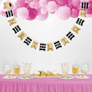 Congratulations Graduation Party Gold and Silver Bunting