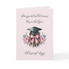 Congratulations Graduation Poem Feminine Grad Cap