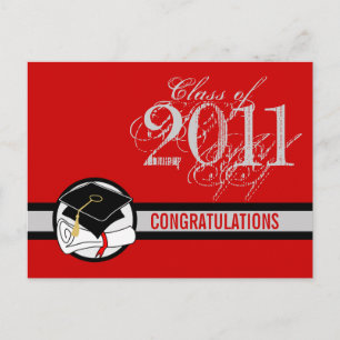 Congratulations Graduation Postcard 6 Diploma