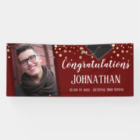 Congratulations Graduation Wine Confetti Photo