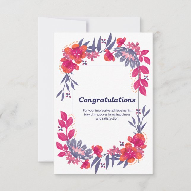 Congratulations Greeting Card (Front)