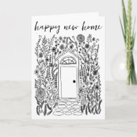 Congratulations Happy New Home Garden Door Custom