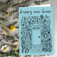 Congratulations Happy New Home Garden Door Custom