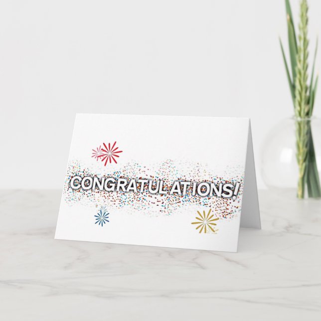 **CONGRATULATIONS** HEARD THE "GOOD NEWS" CARD (Front)