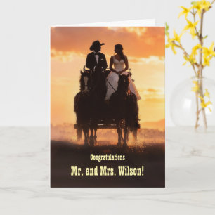 Congratulations Hitched Wedding Cute Humourous Card