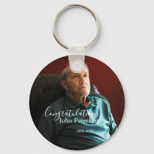 Congratulations home inauguration retirement name key ring