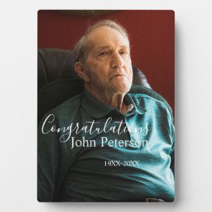 Congratulations home inauguration retirement name plaque