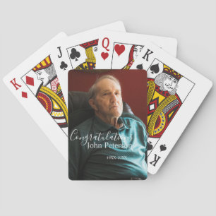 Congratulations home inauguration retirement name playing cards