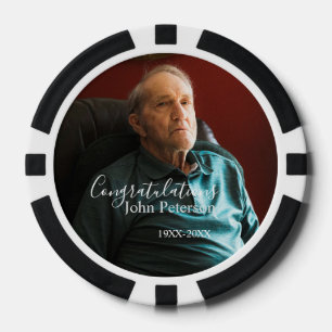 Congratulations home inauguration retirement name poker chips