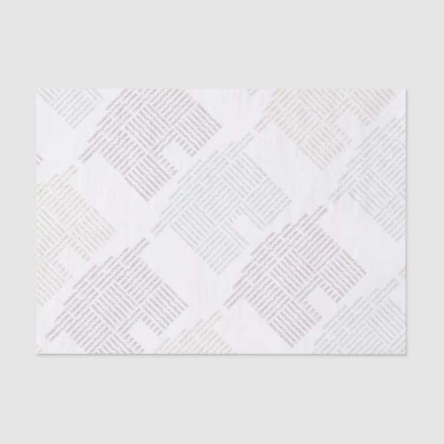 Congratulations House Tissue Paper (Front)