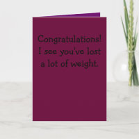 Congratulations!I see you've lost a lot of weight.