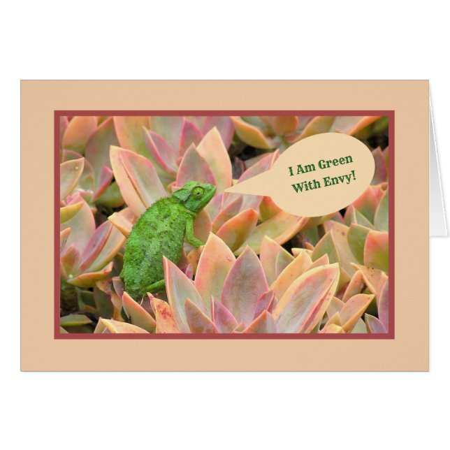 CONGRATULATIONS/I'M GREEN WITH ENVY/GREEN LIZARD (Front Horizontal)