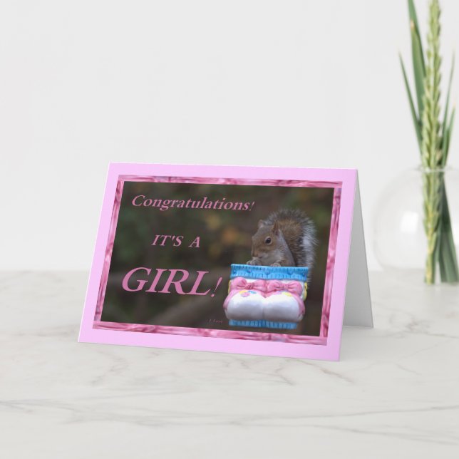Congratulations… It’s A Girl! Card (Front)