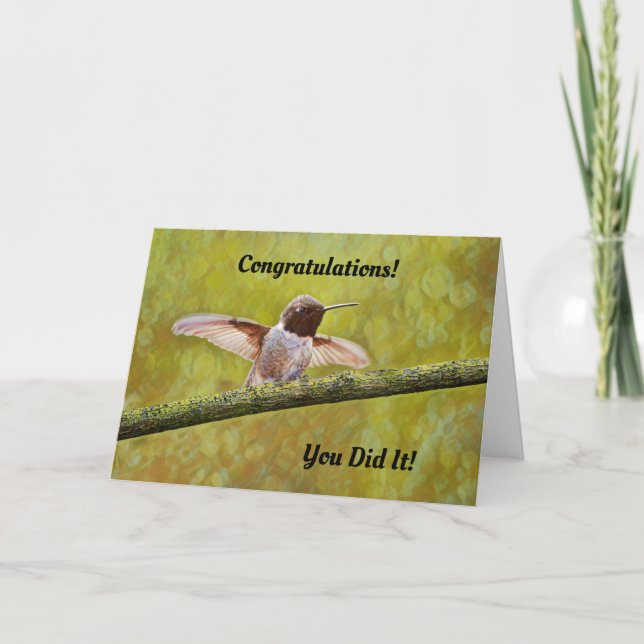 Congratulations Job Graduation Any Success Card (Front)