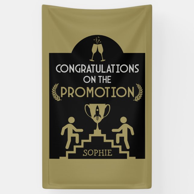 Congratulations Job Promotion Banner (Vertical)